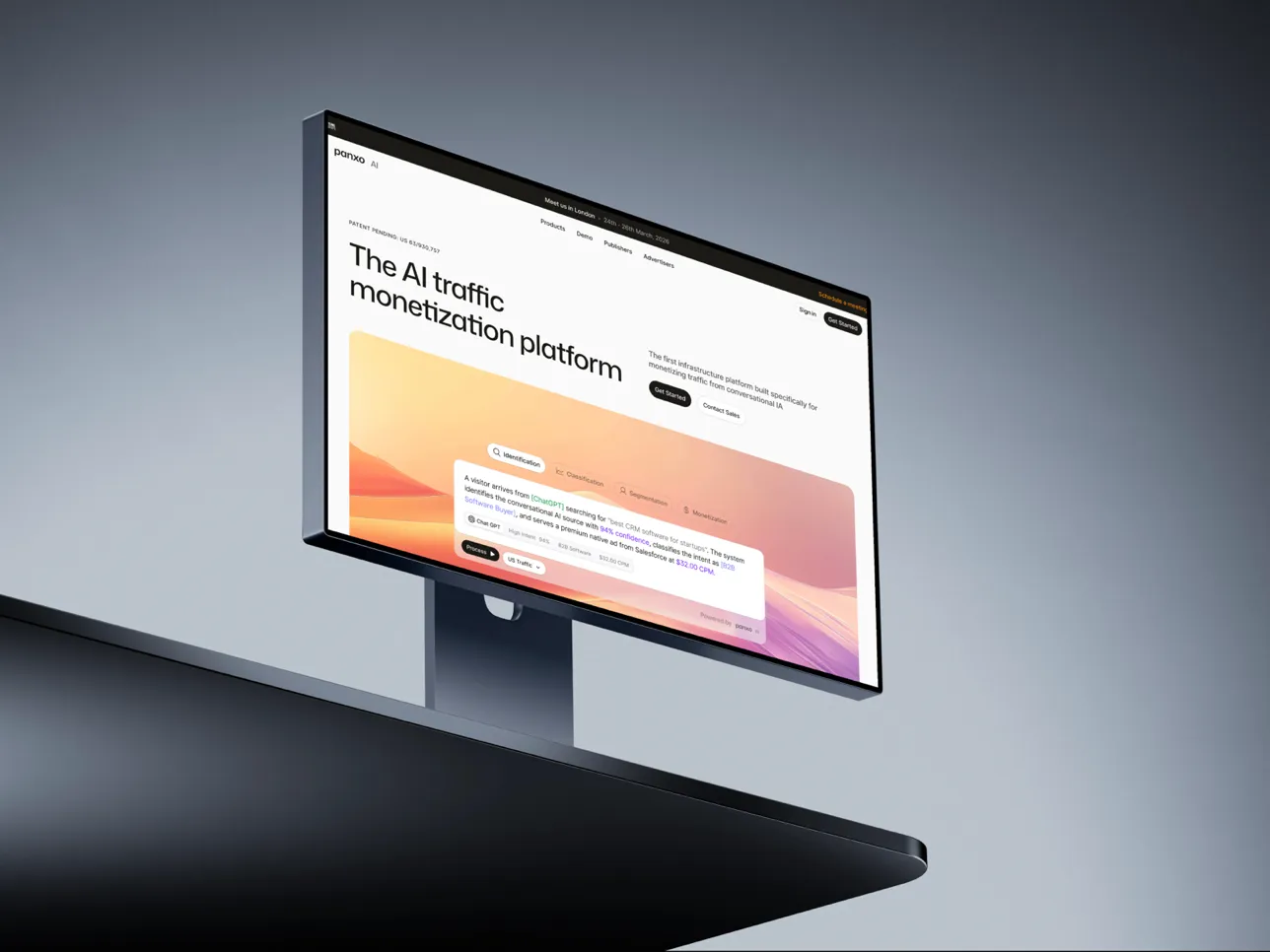 The Panxo marketing site, designed and built by InsetLab